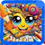 Abstract Art Colorbook Page