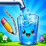 Water Flow Happy Glass